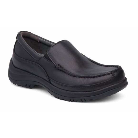 Dansko Wayne Men\'s 46 13 Black Full Grain Leather Slip On Loafers Work Shoes NIB main image 8